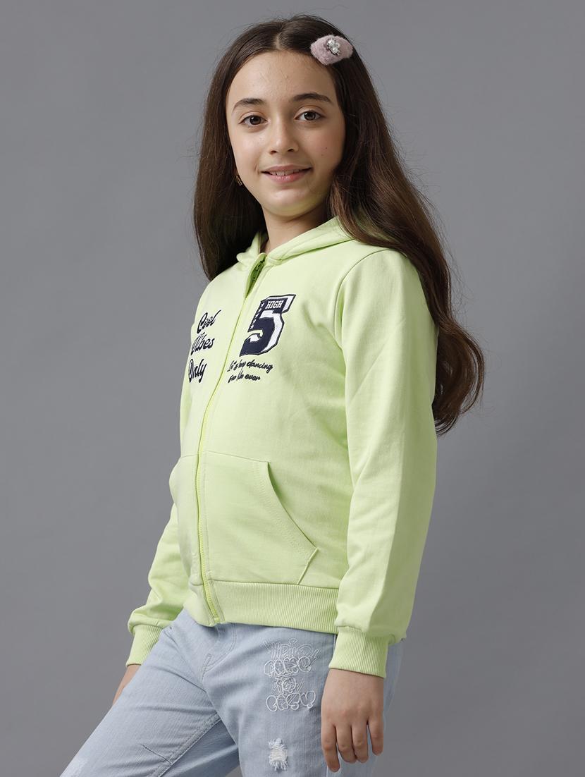 girls chest print long sleeve sweatshirt - 21629932 - Standard Image - 1