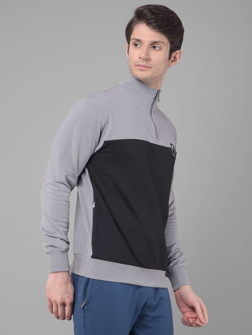 men grey long sleeve regular fit sweatshirt - 21630317 -  Standard Image - 1