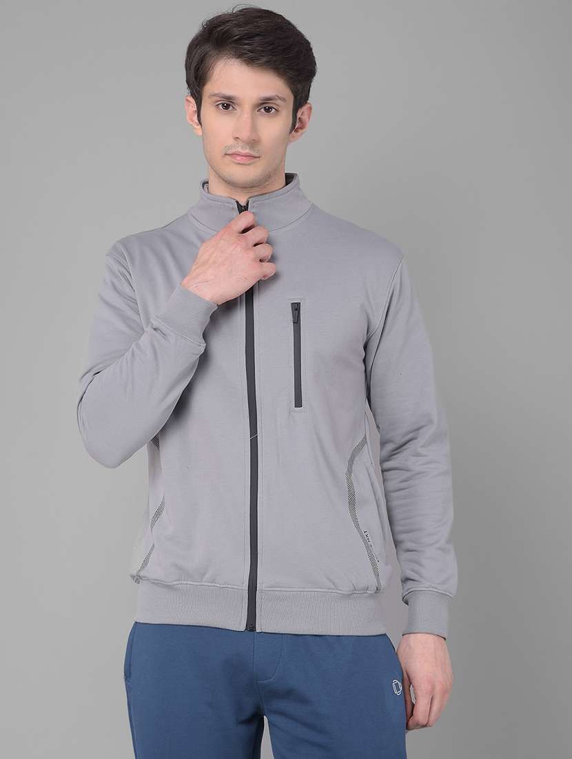 men solid long sleeve regular fit caual jacket - 21630350 -  Zoom Image - 0