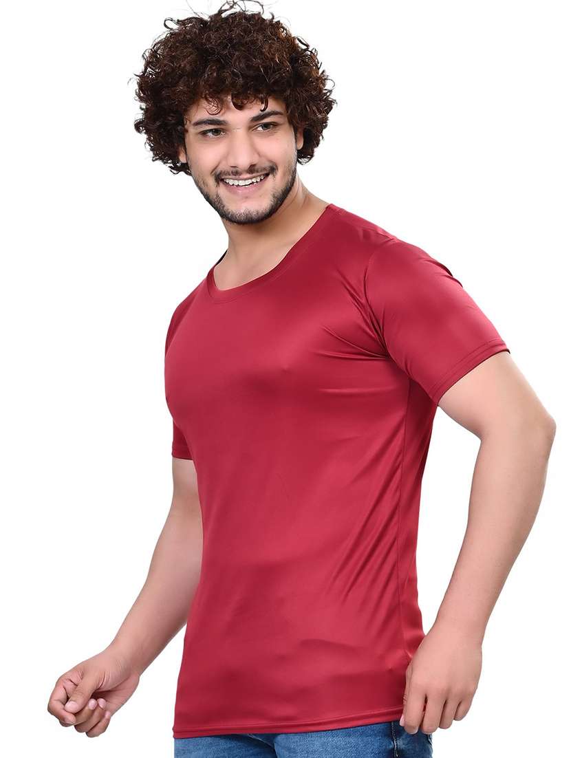 men solid round neck regular fit t-shirt - 21630354 -  Standard Image - 1