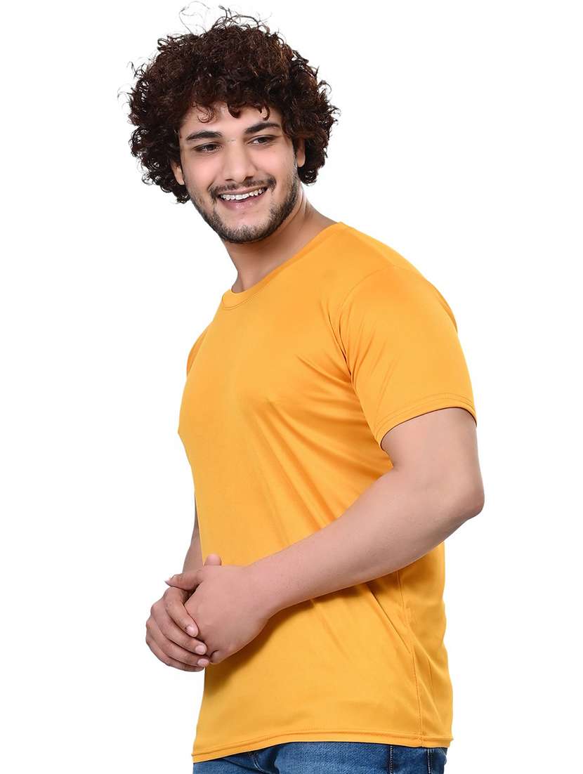 men solid round neck regular fit t-shirt - 21630355 -  Standard Image - 1