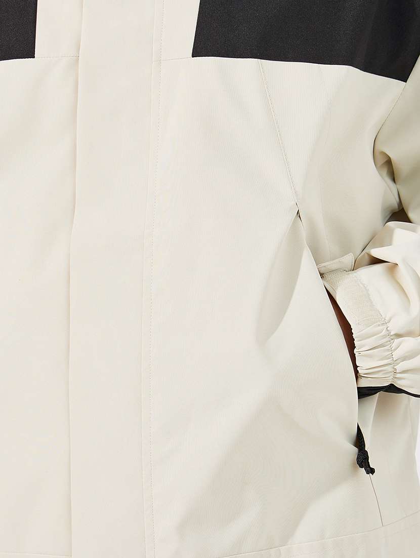 men color block hooded casual jacket - 21630612 -  Standard Image - 4