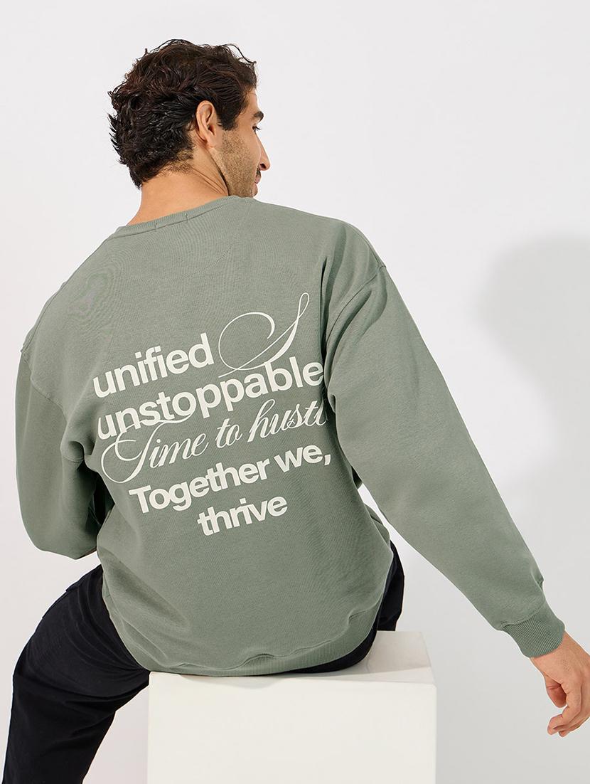 men back print long sleeve sweatshirt - 21630616 -  Standard Image - 1