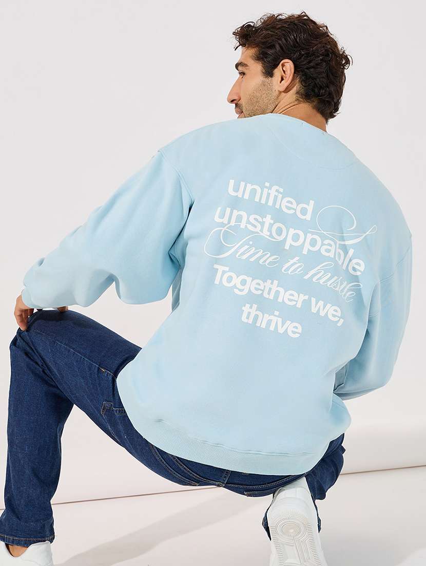 men back print long sleeve sweatshirt - 21630617 -  Standard Image - 1