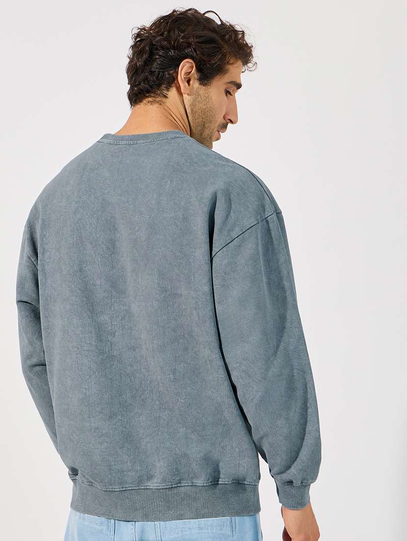 men placement print long sleeve sweatshirt - 21630634 -  Standard Image - 1