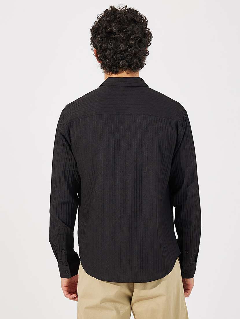 styli men texture long sleeve shirt  - 21630644 -  Standard Image - 1