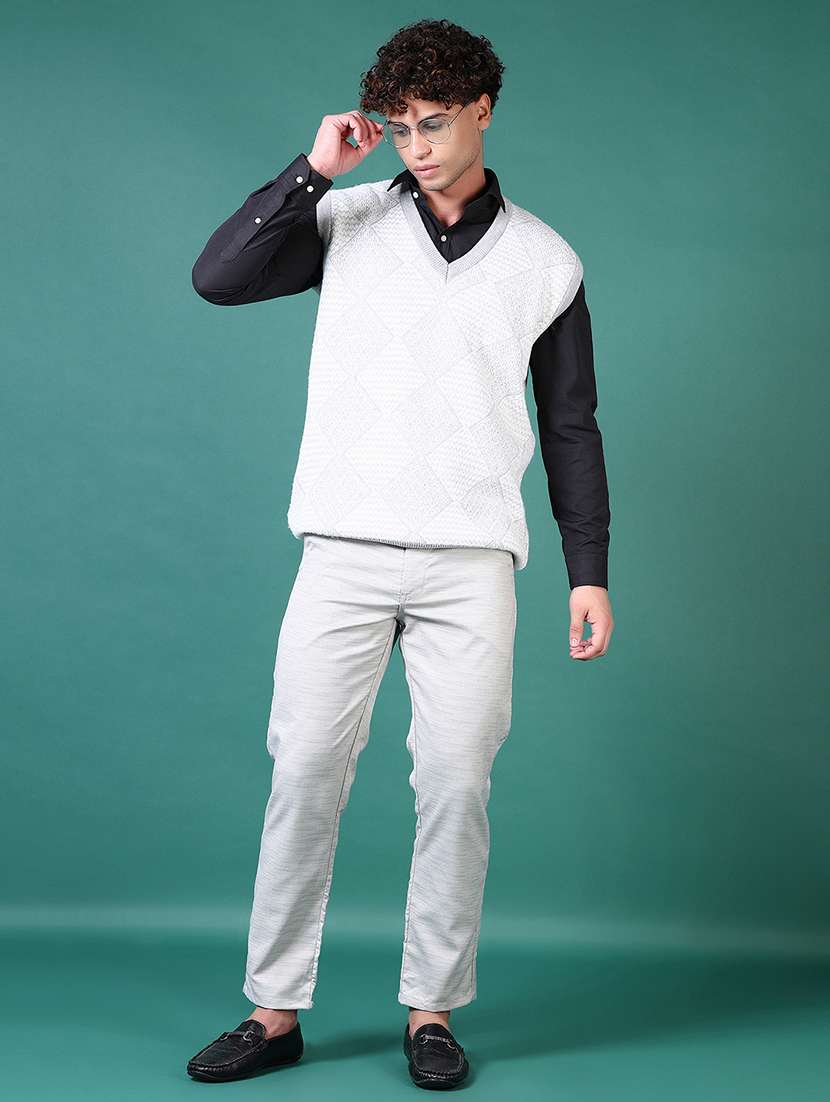 men self design sleeveless pullover - 21630702 -  Standard Image - 4