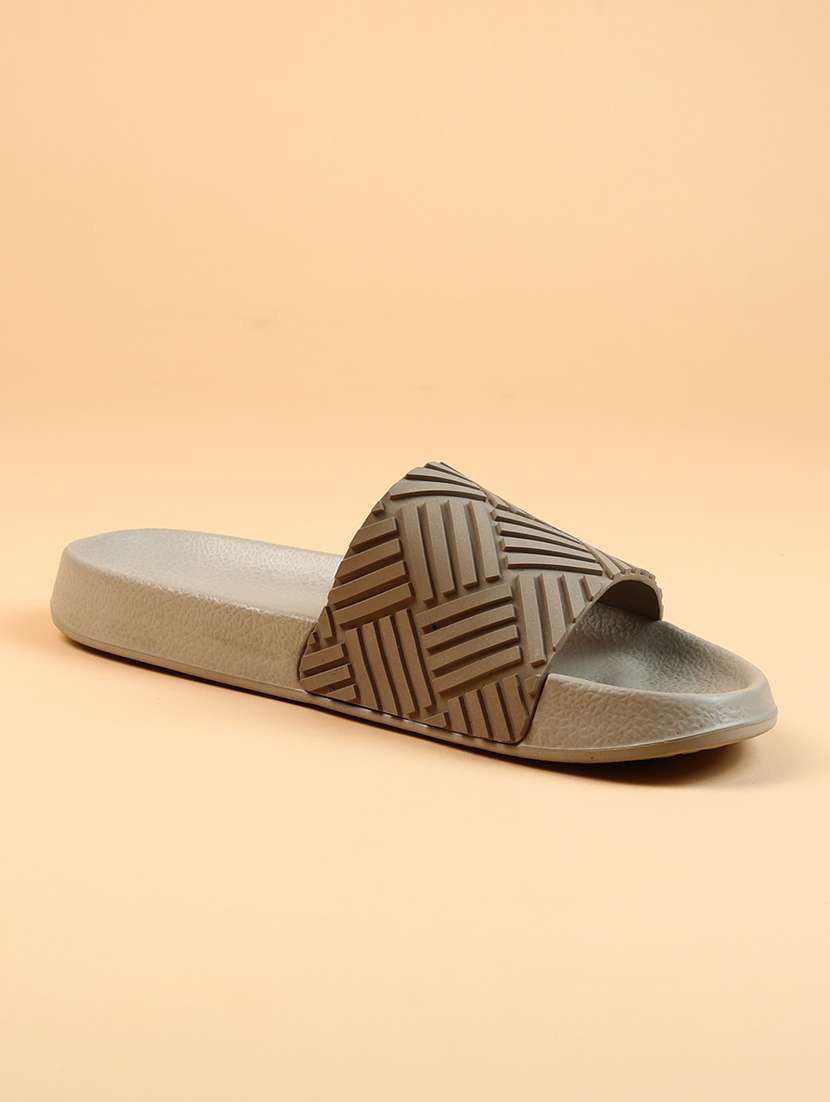 men grey slip on slider - 21630713 - Standard Image - 1