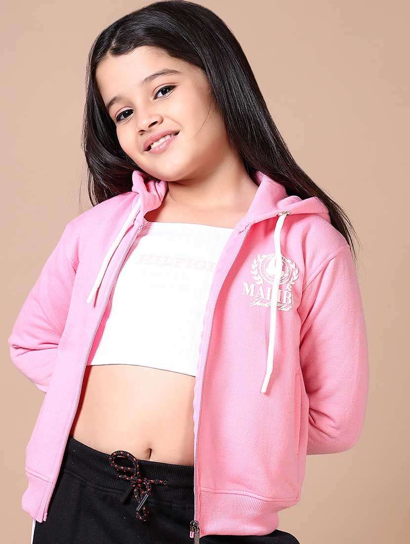 girls front & back print long sleeve sweatshirt - 21631012 -  Standard Image - 1