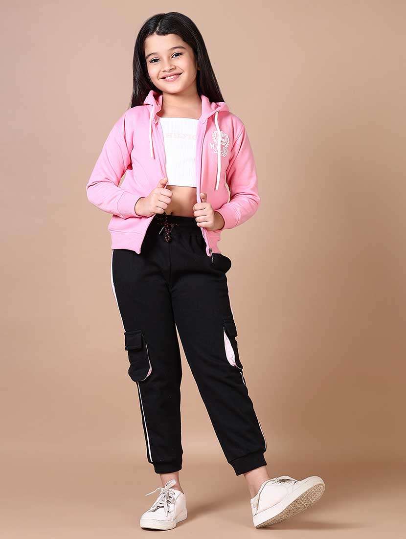 girls front & back print long sleeve sweatshirt - 21631012 -  Standard Image - 4