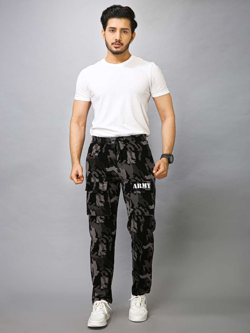 men camouflage mid rise cargo - 21631148 -  Standard Image - 1