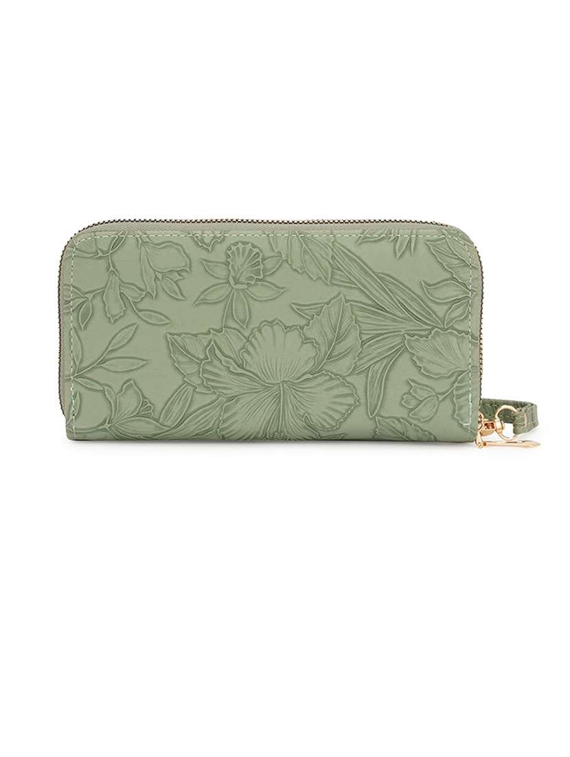 women green leatherette wallet - 21631173 -  Standard Image - 1