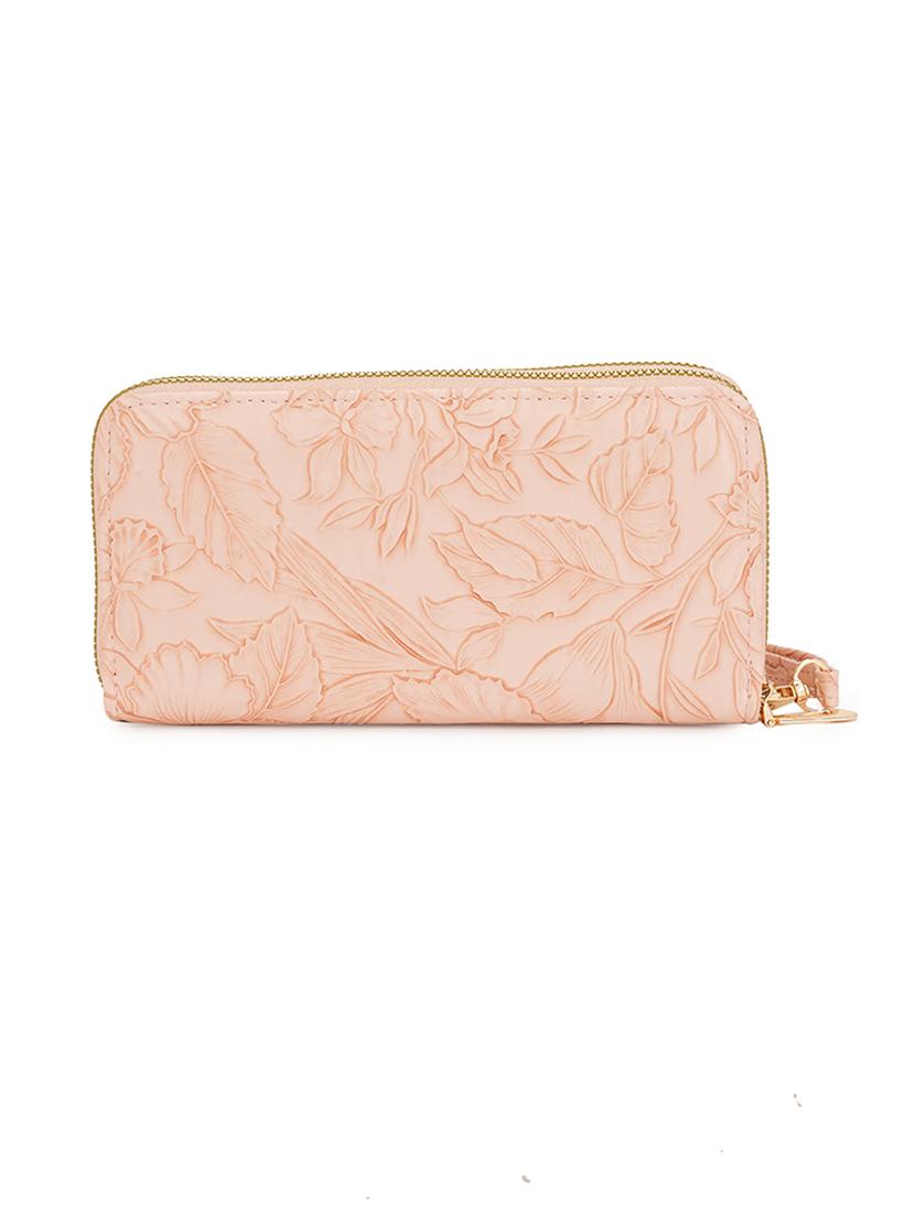 women peach leatherette wallet - 21631174 - Standard Image - 1