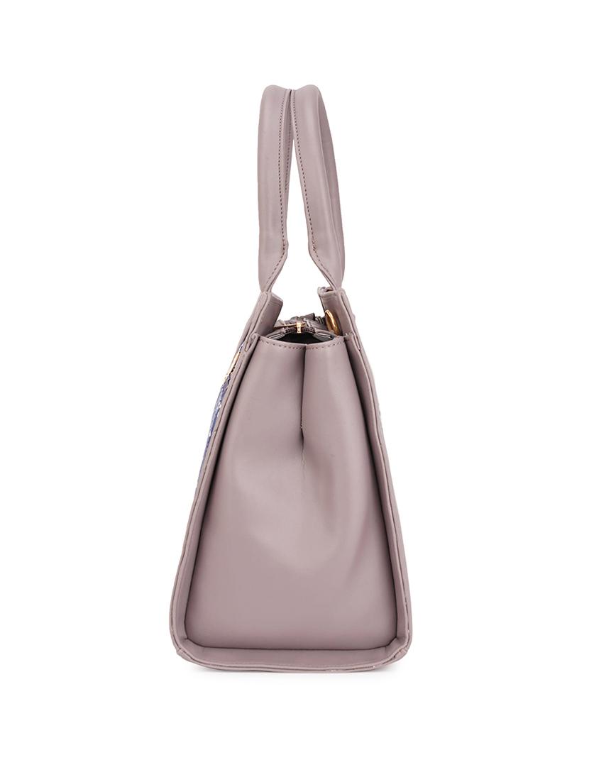 women light blue printed handbag - 21631181 - Standard Image - 4