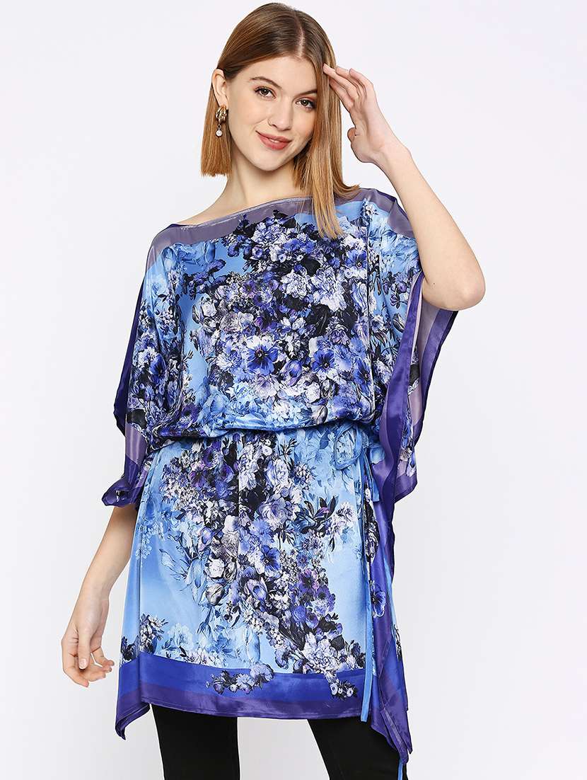 women printed kaftan top