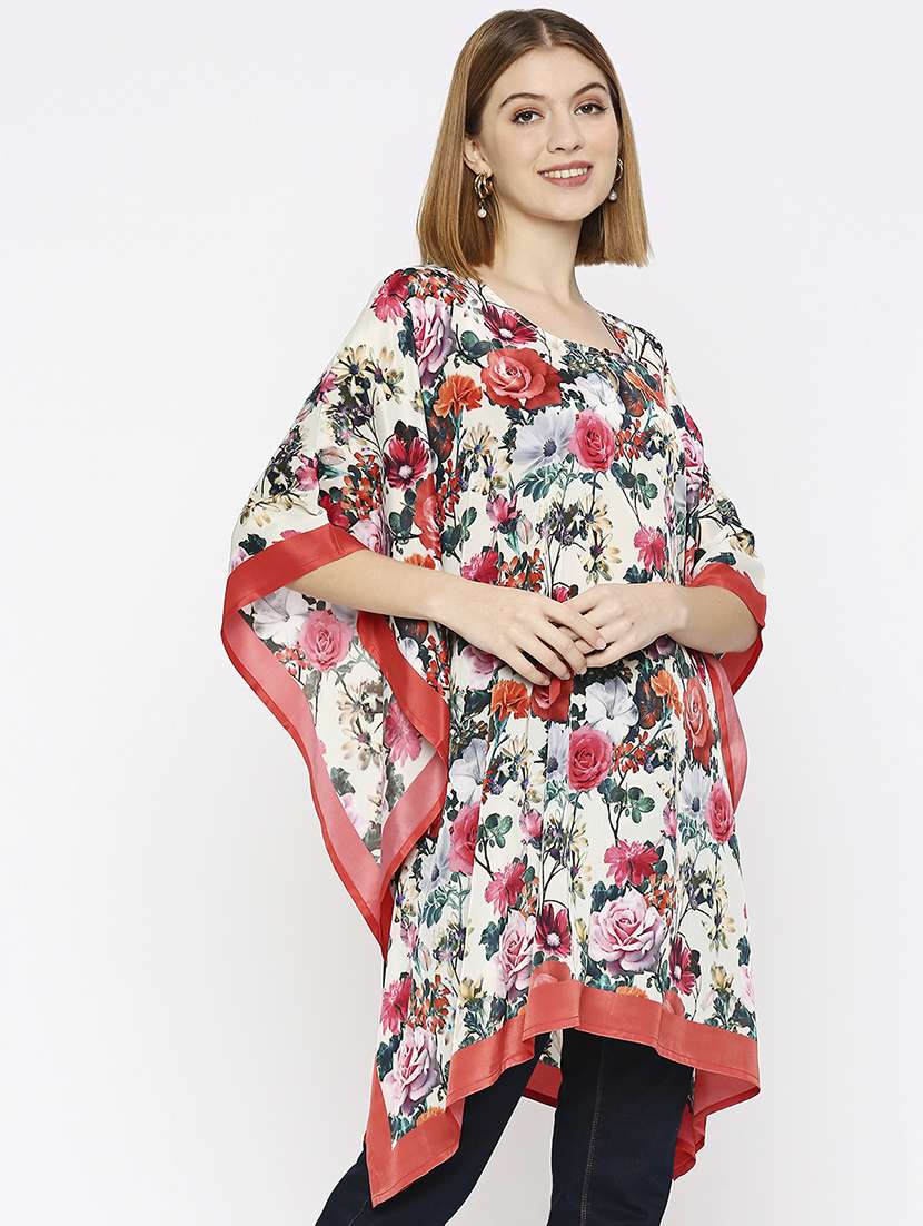 women floral printed kaftan tunic - 21631269 -  Standard Image - 1