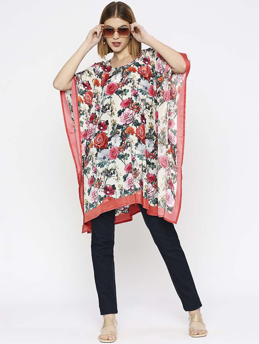 women floral printed kaftan tunic - 21631269 -  Standard Image - 4