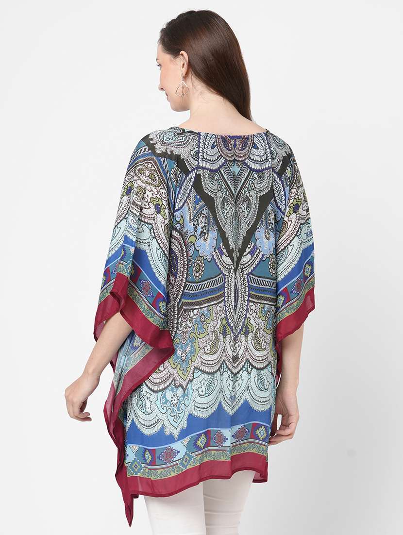 women floral printed kaftan tunic - 21631272 -  Standard Image - 4