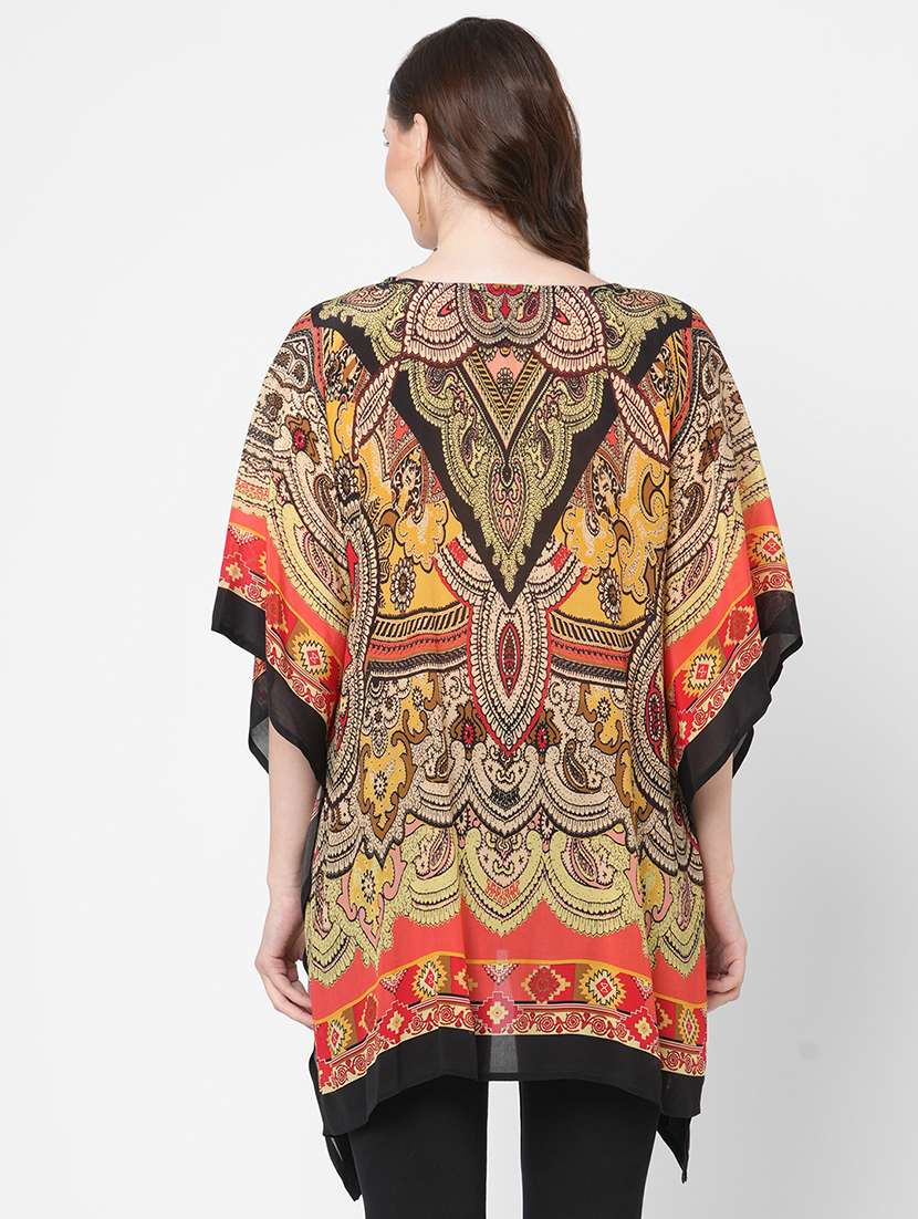 women floral printed kaftan tunic - 21631274 -  Standard Image - 4