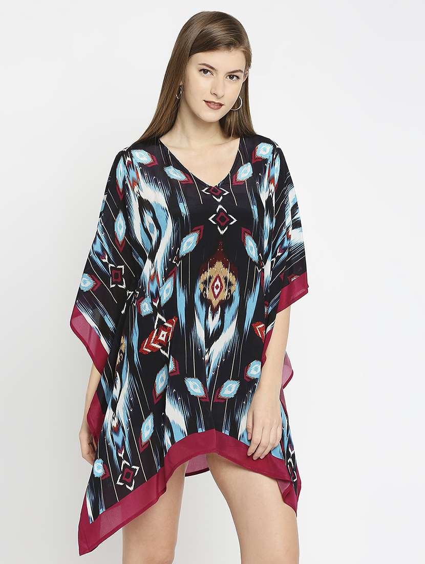 women printed kaftan dress - 21631288 - Standard Image - 1
