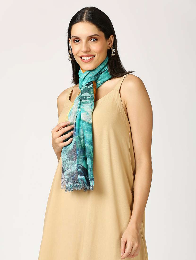 women printed everyday wrap scarf - 21631383 -  Standard Image - 1