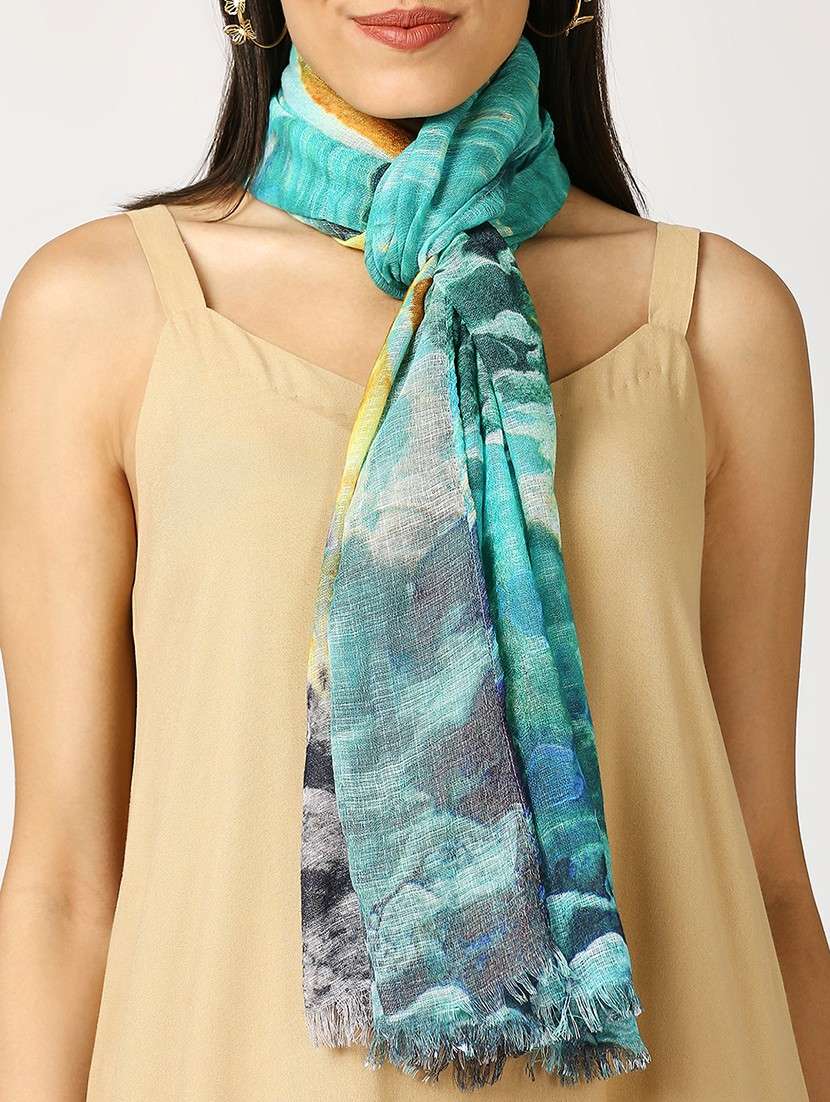 women printed everyday wrap scarf - 21631383 -  Standard Image - 4