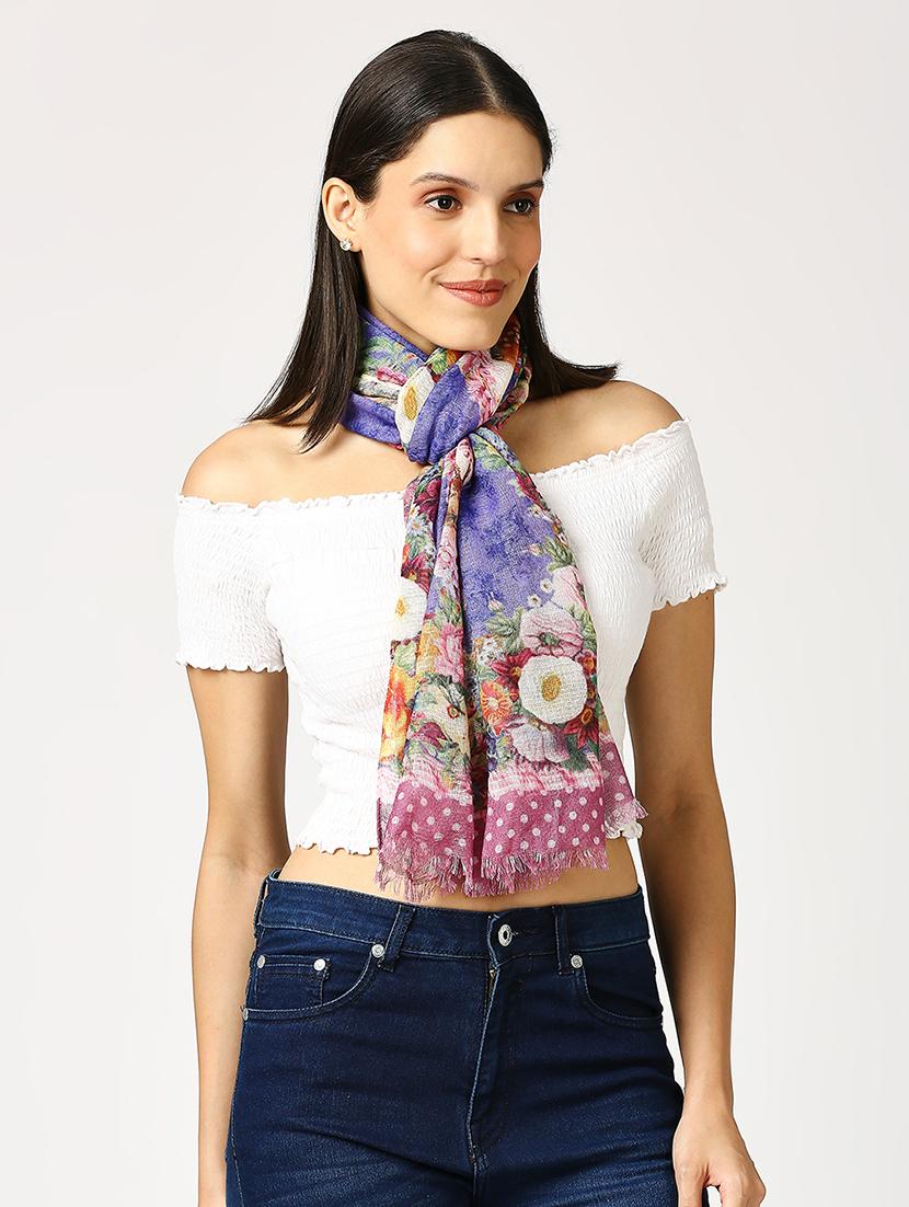 women printed everyday wrap scarf - 21631385 -  Standard Image - 1