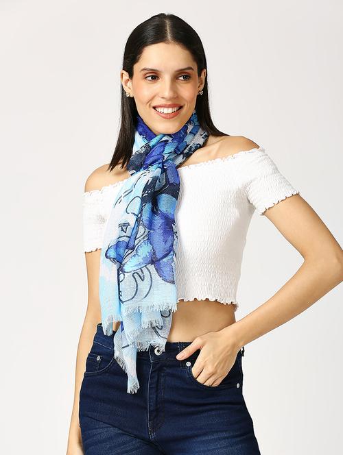 women printed everyday wrap scarf - 21631386 - Standard Image - 0
