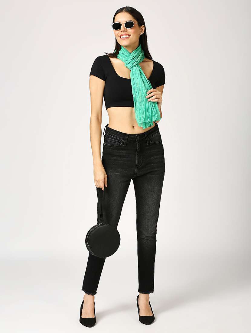 women plain everyday wrap scarf - 21631393 - Standard Image - 4