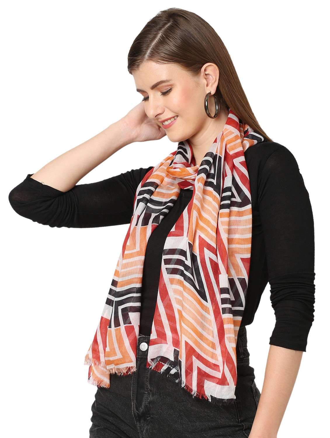 women printed everyday wrap scarf - 21631402 -  Standard Image - 1