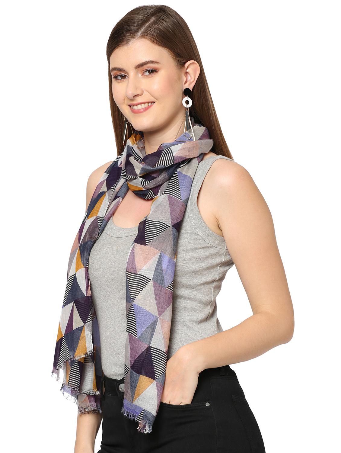 women printed everyday wrap scarf - 21631412 - Standard Image - 1