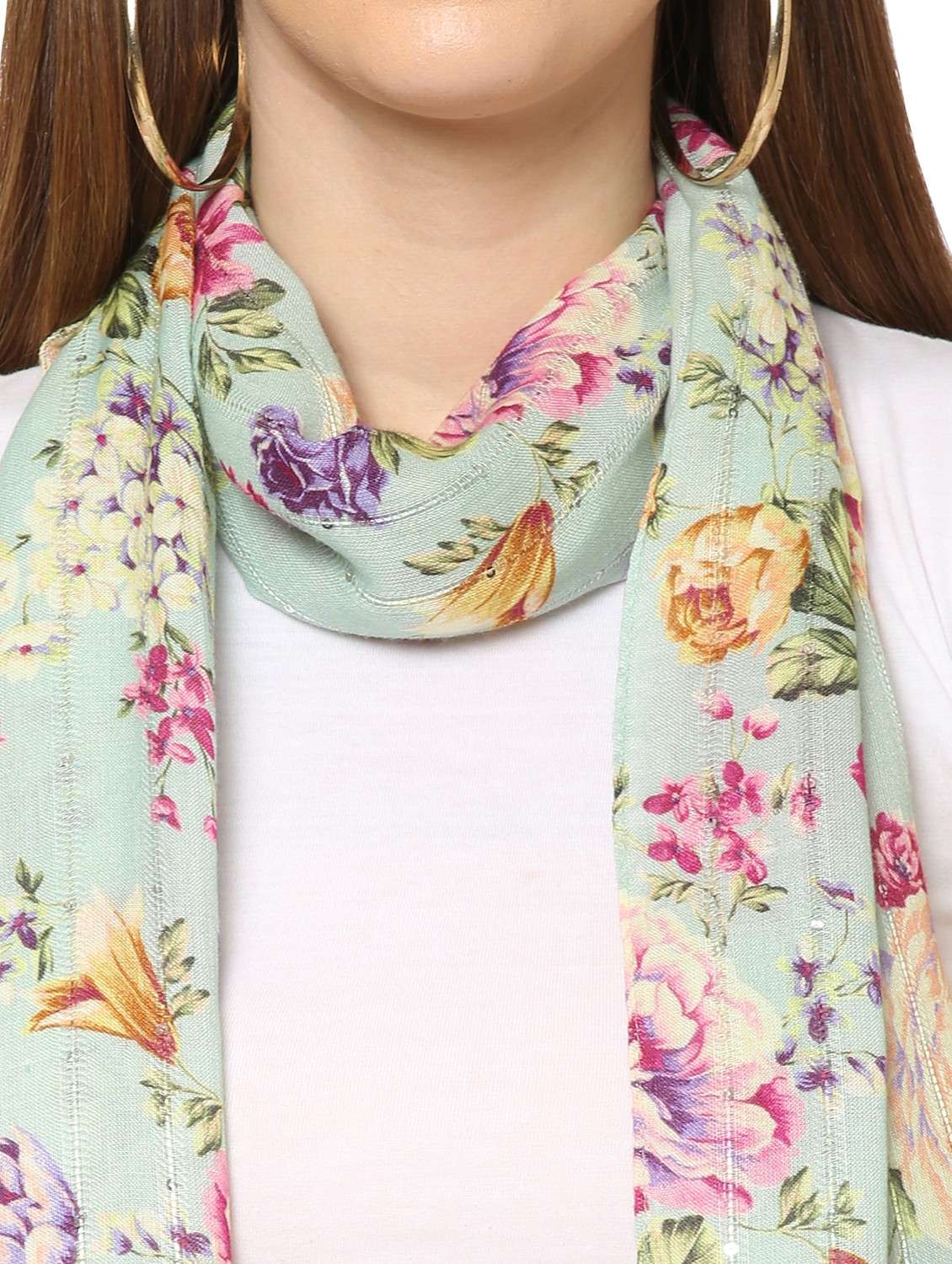women printed everyday wrap scarf - 21631414 -  Standard Image - 6