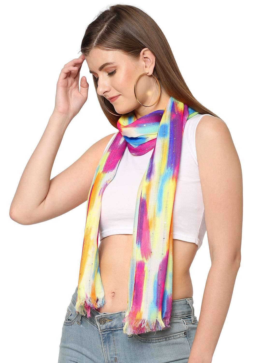 women printed everyday wrap scarf - 21631424 -  Standard Image - 1