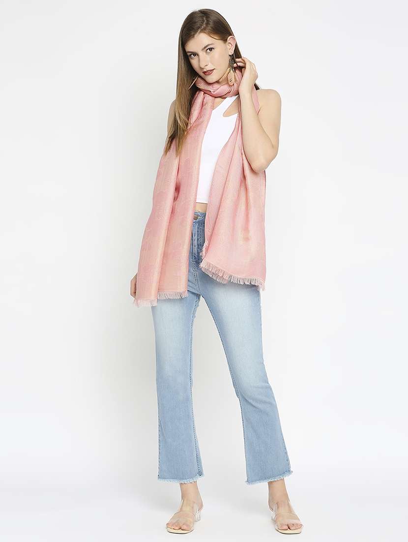 women self design everyday wrap scarf - 21631434 - Standard Image - 6