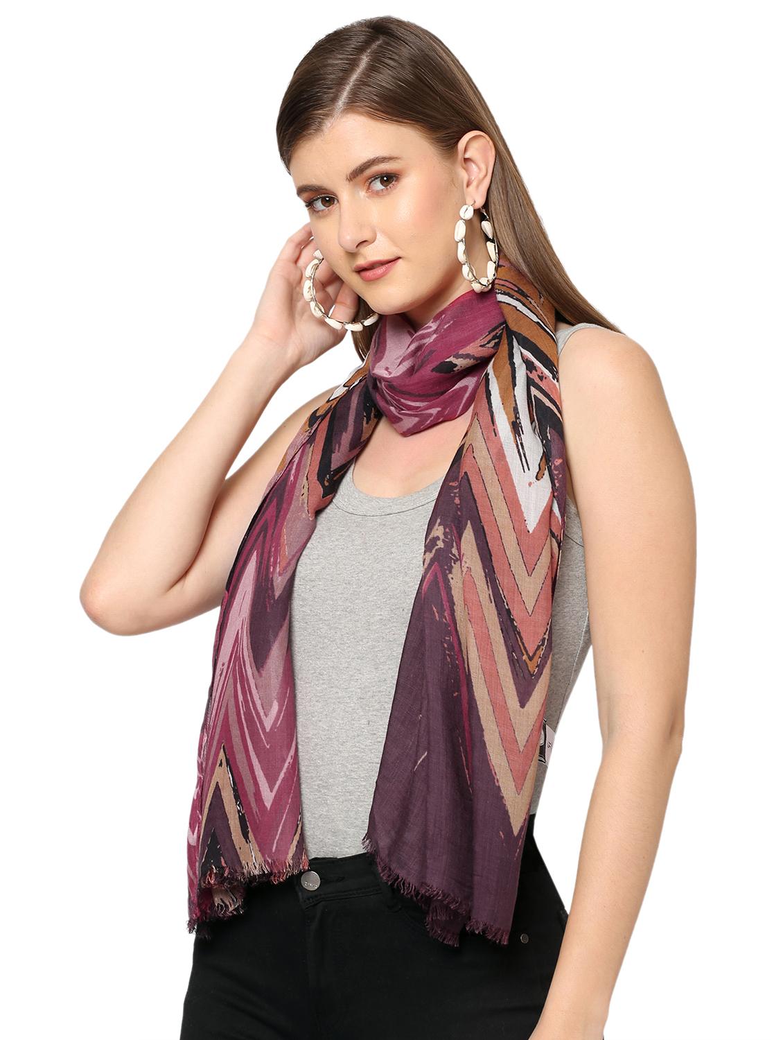 women printed everyday wrap scarf - 21631457 - Standard Image - 1