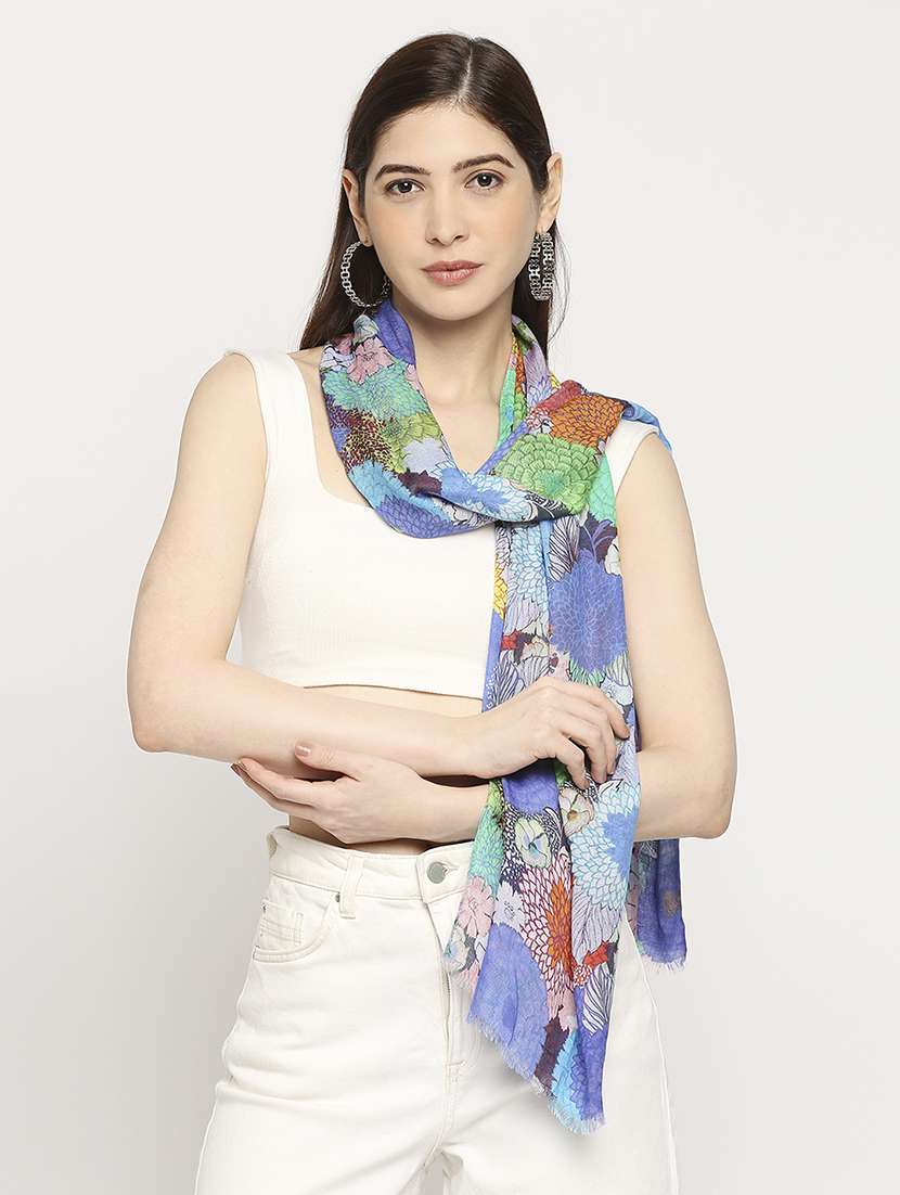 women printed everyday wrap scarf - 21631482 - Zoom Image - 0