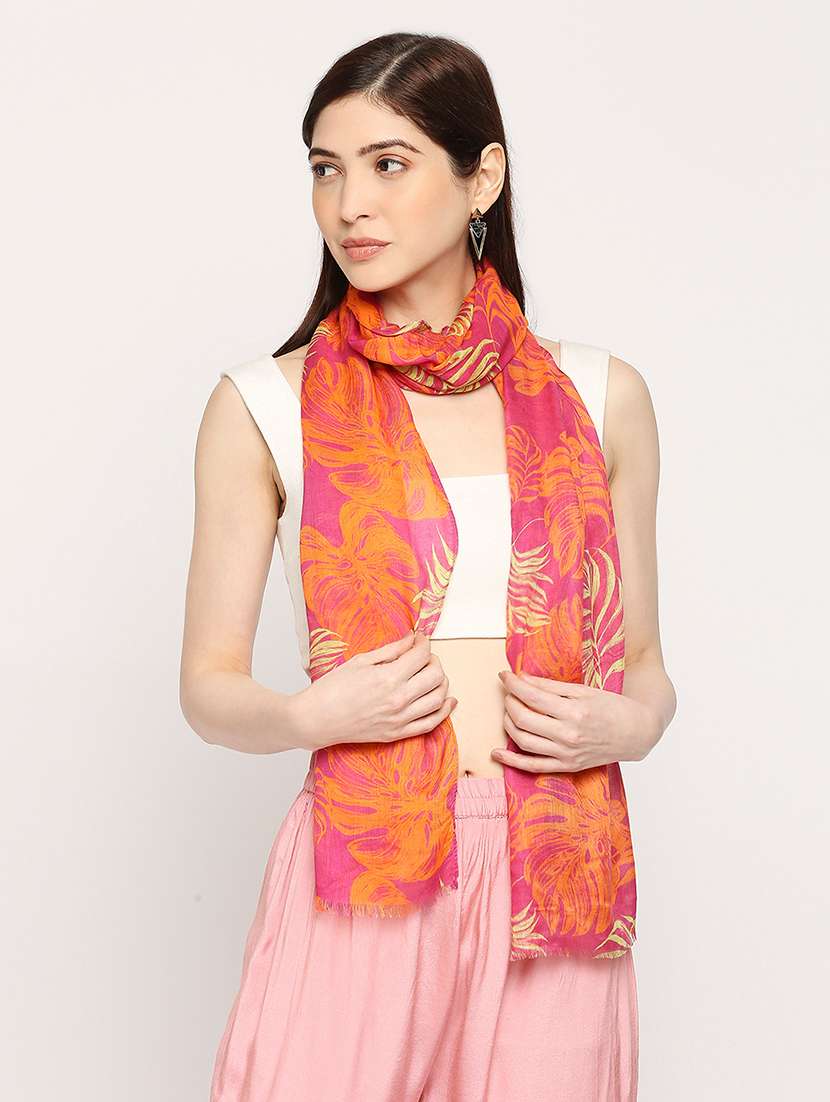 women printed everyday wrap scarf