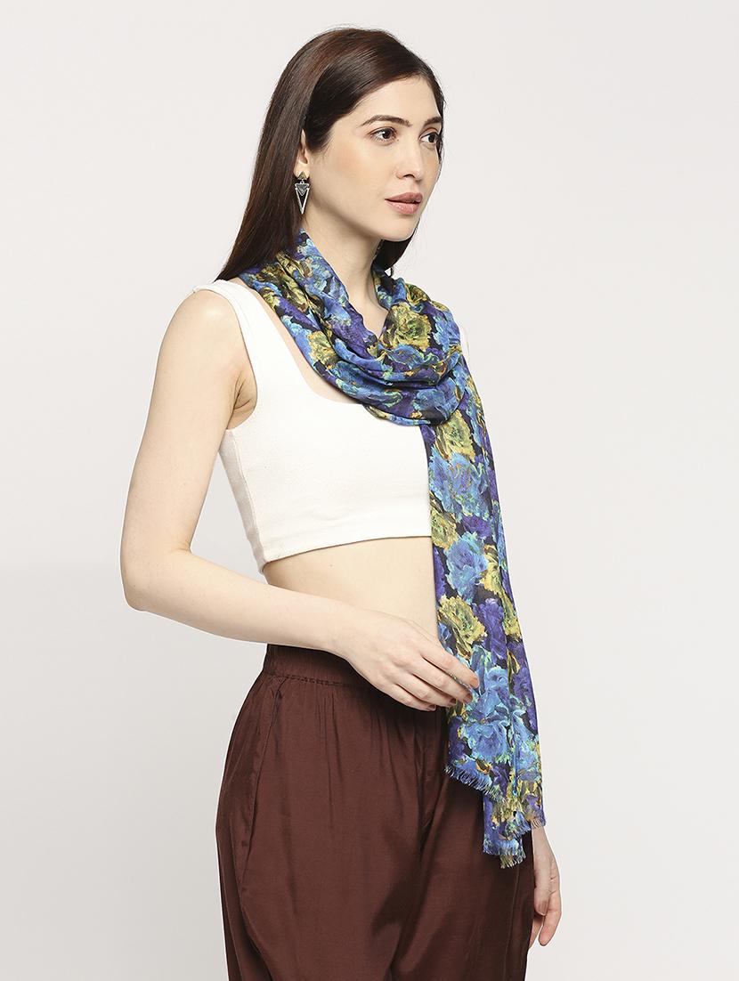 women printed everyday wrap scarf - 21631485 - Standard Image - 1