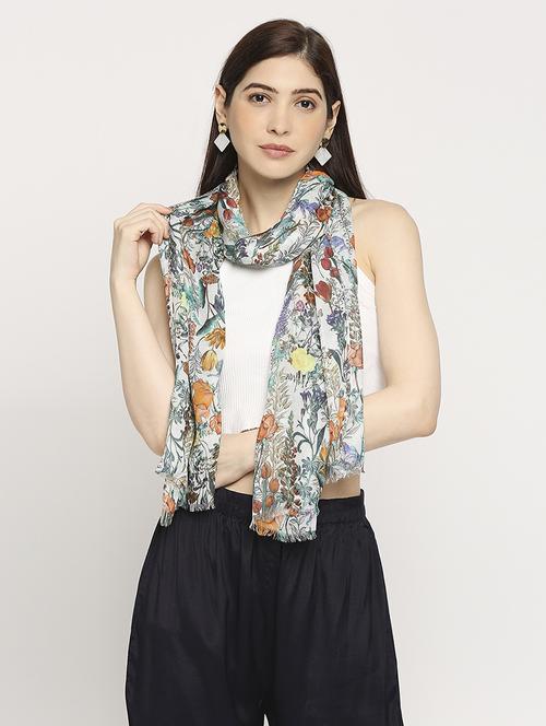 women printed everyday wrap scarf - 21631488 - Standard Image - 0