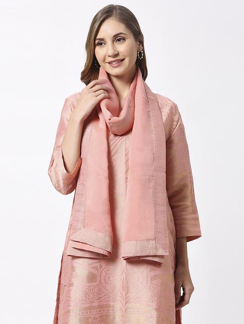 women plain lace bordered dupatta  - 21631549 -  Standard Image - 0