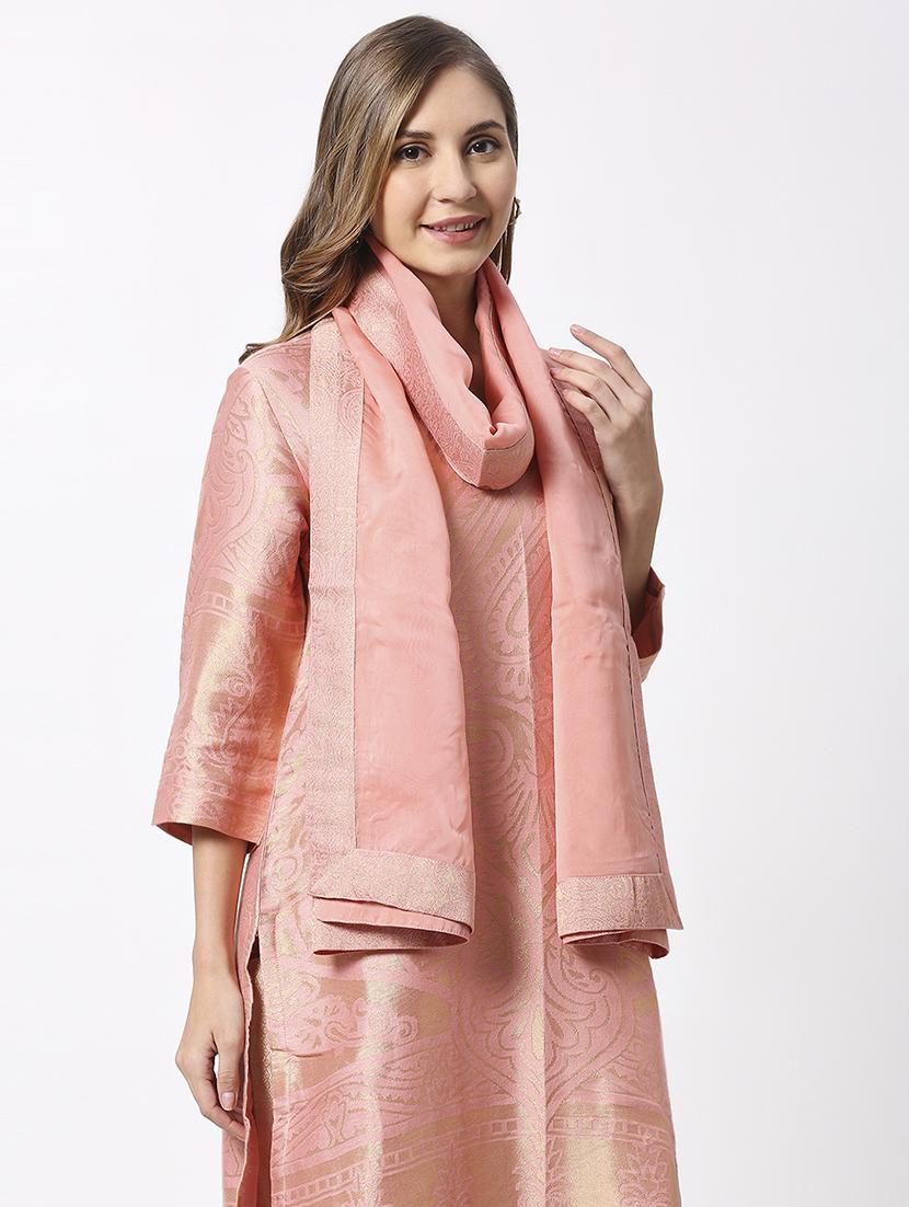 women plain lace bordered dupatta  - 21631549 -  Standard Image - 1