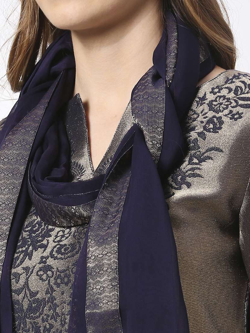 women plain lace bordered dupatta - 21631553 - Standard Image - 4