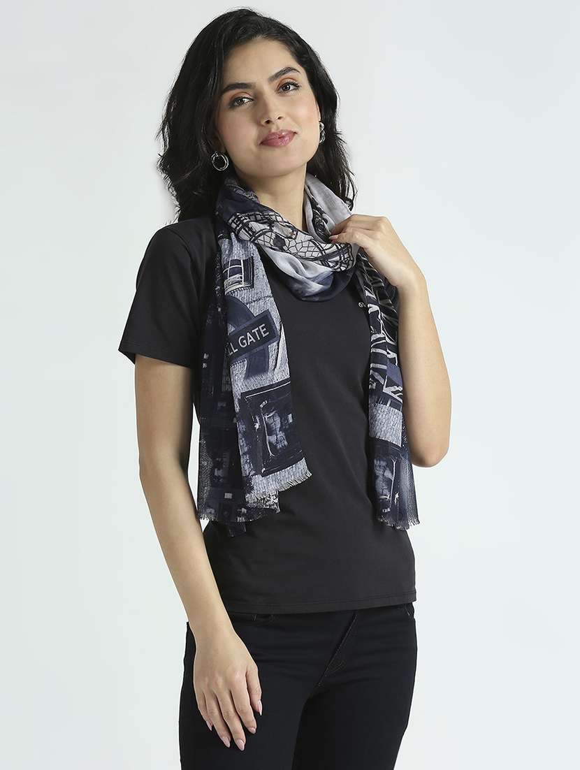 women printed everyday wrap scarf - 21631556 -  Standard Image - 1