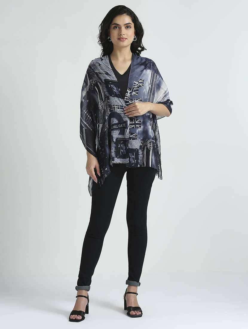 women printed everyday wrap scarf - 21631556 -  Standard Image - 4