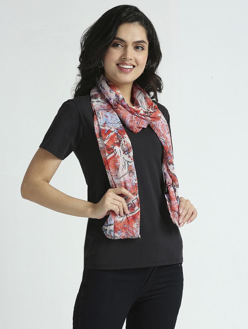 women printed everyday wrap scarf - 21631559 -  Standard Image - 1