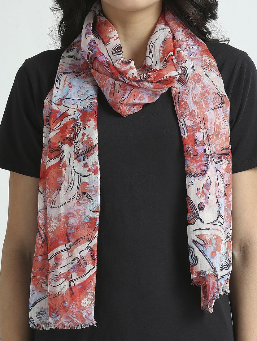 women printed everyday wrap scarf - 21631559 - Standard Image - 4