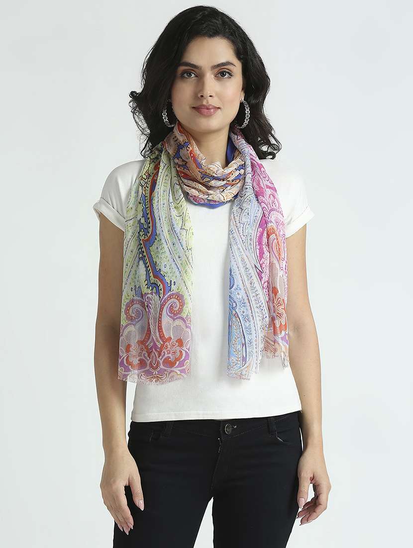 women printed everyday wrap scarf