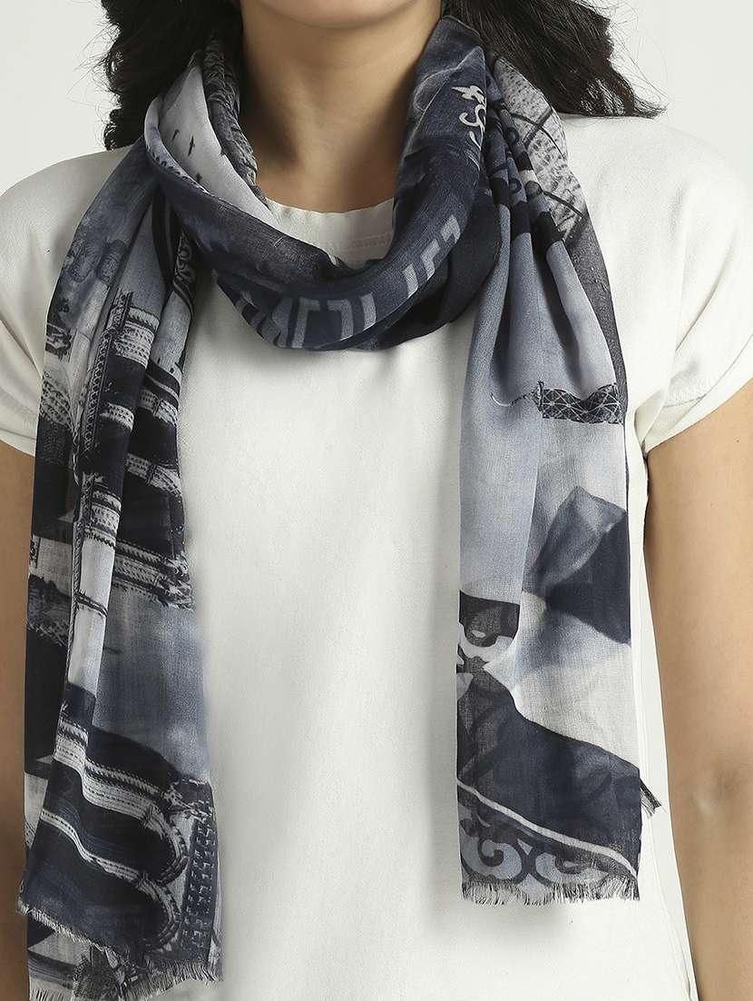 women printed everyday wrap scarf - 21631566 -  Standard Image - 4
