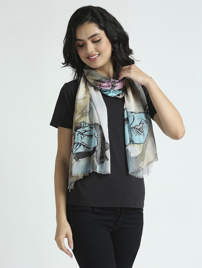 women printed everyday wrap scarf - 21631568 -  Standard Image - 1
