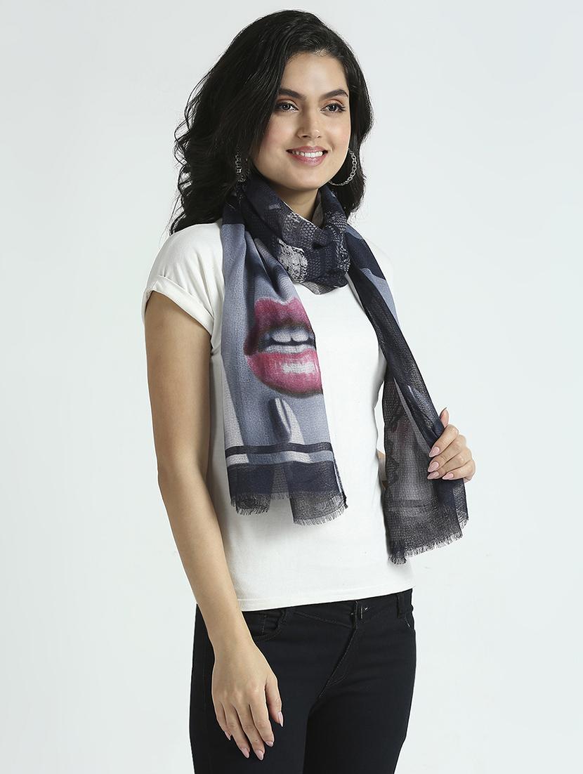 women printed everyday wrap scarf - 21631570 - Standard Image - 1